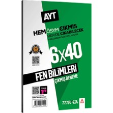 Marka Yayınları 2025 Ayt Fen Bilimleri Ösym Çıkmış ve Çıkabilecek Sorulardan Oluşturulmuş 6 Deneme Sınavı Tamamı Video Çözümlü