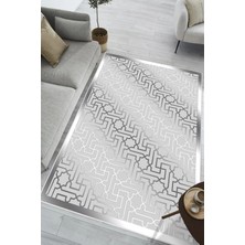 Pelura Halı Modern Desen Baskılı Kaymaz Yıkanabilir Salon Oturma Odası Mutfak Antre Hol Halısı Yolluk