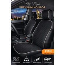 E-BİZ Oto Koltuk Kılıfı Tay Tüyü Tam Koruma Minder 2'li Ön – Terletmez,kaymaz,su Geçirmez,airbag Uyumlu