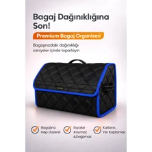E-BİZ Bagaj Çantası Oto Bagaj Organizer Çift Kat Deri Su Geçirmez Kaymaz Katlanır Araç Düzenleyici