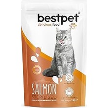 SHC4200 Bestpet Kısırlaştırılmış Kediler Için Somon Balıklı Kuru Mama, 1 kg