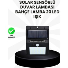 SHC4200 Su Geçirmez IP65 20 LED Solar Sensörlü Bahçe Veranda Aydınlatma