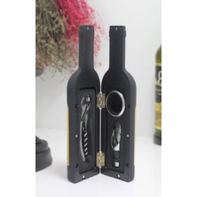 Uravas Store Şişe Tirbuşon Seti Küçük Siyah ALK2630