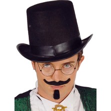 Uravas Store Yetişkinler Için Siyah Renk Ringmaster Sihirbaz Şapkası Silindir Şapka