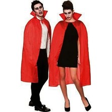 Uravas Store Kırmızı Renk Yakalı Pelerin 120 cm