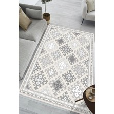 Pelura Halı Kilim Desen Baskılı Kaymaz Yıkanabilir Salon Oturma Odası Mutfak Antre Balkon Halısı Yolluk