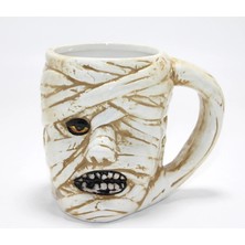 Uravas Store Antik Mısır Mumi (Mummy) Figürlü 3D Kabartmalı Kupa Bardak ALK4897