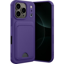 Kordify Newface Apple iPhone 17 Pro Kılıf | Kelvin Kartvizitli Silikon, Kartlıklı & Darbe Korumalı