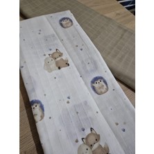 1 Adet Çok Amaçlı Müslin Örtü, Yenidoğan Bebek Battaniyesi, Pamuklu, Organik Kumaş 80*90