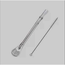 Tea Escape Paslanmaz Çelik Bombilla (Filtreli Mate Pipeti) + Temizleme Fırçası