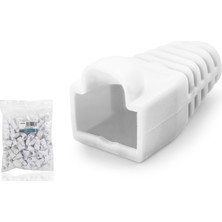 Rivera Tech Rvrstr4 RJ45 Konnektör Papuç - 100 Adet Beyaz / Ekonomik Poşet Paket ND2433