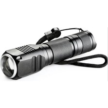 Uravas Store F-82 T6 LED Zoomlu 2000 Lm Yüksek Işık Şarjlı El Feneri