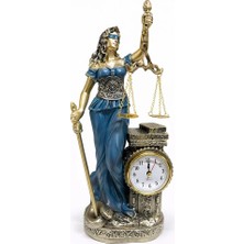 SHC4200 Polyester Saatli Adalet Figürü ALK4415