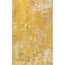 Halımax Lina Çift Taraflı %100 Pamuk Kilim Modern Yıkanabilir Şönil Kilim 10407-F Sarı Gri