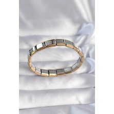 Buğz 316L Çelik Çift Renk Yazılı Nomination Bileklik