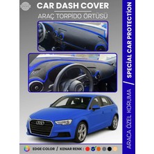 E-BİZ Audi A3 (2013-2020) Torpido Örtüsü Ön Göğüs Koruma Torpido Koruma Araca Özel Kaymaz Kolay Montaj