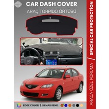 E-BİZ Mazda 3 (2003-2009) Torpido Örtüsü Panel Halısı Koruma Torpido Koruma Araca Özel Kaymaz Kolay Montaj