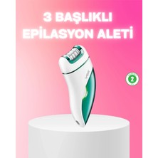 Buğz 3 In 1 Epilatör Metal Başlıklı Ipx5 Su Geçirmez 90 Dakika Şarjlı Epilasyon Cihazı