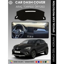 E-BİZ Renault Captur (2019-2024) Torpido Örtüsü Ön Göğüs Koruma Torpido Koruma Araca Özel Tam Uyum