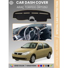 E-BİZ Renault Symbol 2 Aırbaglı (2008-2013) Torpido Örtüsü Ön Göğüs Koruma Torpido Koruma Birebir Uyum