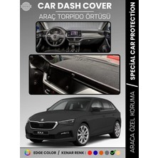 E-BİZ Skoda Scala (2019-2024) Torpido Örtüsü Ön Göğüs Halı Torpido Koruma Tam Uyum Kaymaz Uv Koruma
