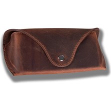 Buğz Roan Deri Gözlük Kılıfı G2 Kahve