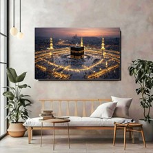 Artprinta Kabe Manzaralı Panoramik Kanvas Tablo – Manevi Huzurun Işıltısı