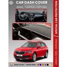 E-BİZ Skoda Kamıq (2019-2024) Torpido Örtüsü Ön Göğüs Halı Torpido Koruma Birebir Uyum Kaymaz Uv Koruma