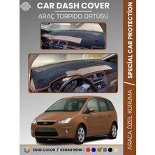 E-BİZ Ford C-Max Uzun Kapaklı (2003-2010) Torpido Örtüsü  Araca Özel Tam Uyum Kaymaz Kolay Montaj