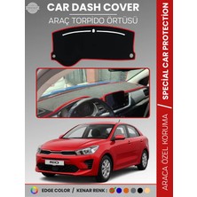 E-BİZ Kia Rio (2019+) Torpido Örtüsü Ön Panel Halı Torpido Koruma Tam Uyum Araca Özel Kaymaz Kolay Montaj