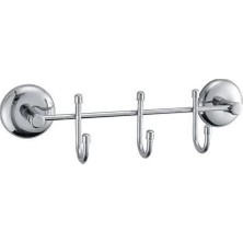 Buğz 3 Kancalı Dekoratif Askılık Mutfak Banyo Duvar Yüzeyi Askısı