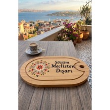 Pinkipay Kahve Keyfi Temalı Afilli Kahve Sunum Tablası (Figür 13)