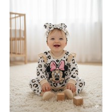 Coşay Kız Bebek Minnie Mouse Baskılı Tulum Takım