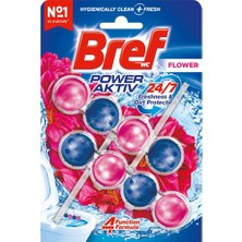Bref Wc Power Aktiv Katı Tuvalet Bloğu 2'li Çiçek x 3 Adet
