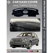 E-BİZ Mercedes C Class W203 (2000-2007) Torpido Örtüsü Premium Kalite Torpido Koruma Özel Kesim Uv Koruma