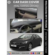 E-BİZ Peugeot 508 (2011-2018) Torpido Örtüsü Ön Göğüs Koruma Torpido Koruma Birebir Uyum Kaymaz Özel Kesim