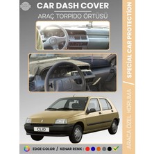E-BİZ Renault Clıo 1 (1994-1998) Torpido Örtüsü Ön Göğüs Koruma Torpido Koruma Araca Özel Tam Uyum