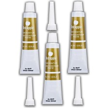 Artlantis Altın Sarı Kontür Boyası 20 ml 3 Adet Red Apple Cam Vitray Boyası Kontur Boyası Ana Hatları Çizme Sanatsal Hobi