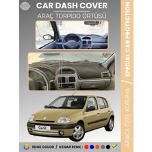 E-BİZ Renault Clıo 2 Ekranlı (2001-2012) Torpido Örtüsü Ön Göğüs Koruma Torpido Koruma Araca Özel