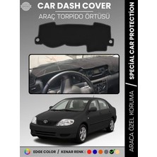 E-BİZ Toyota Corolla E120 (2002-2007) Torpido Örtüsü Ön Göğüs Koruma Araca Özel Çatlamayı Önler Kaymaz