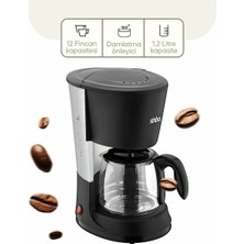 Buğz Sinbo 2'si 1 Arada Filtre Kahve ve Çay Demleme Makinesi