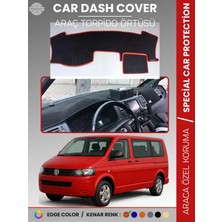 E-BİZ Volkswagen Transporter T5 (2003-2016) Torpido Örtüsü Ön Göğüs Koruma Torpido Koruma Tam Uyum Kaymaz