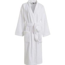 Buğz Nevresim Dünyası Pamuklu Tek Bornoz Beyaz Unisex