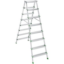 Sm Saraylı 8+8 Çift Taraflı Alüminyum Merdiven