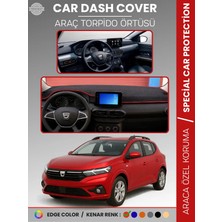 E-BİZ Dacıa Sandero (2021+) Ekranlı Model Torpido Örtüsü  Torpido Koruma Çatlamayı Engeller Tam Uyum