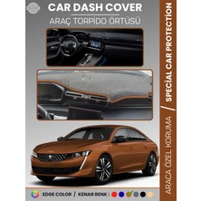 E-BİZ Peugeot 508 (2018-2024) Torpido Örtüsü Ön Göğüs Koruma Torpido Koruma Birebir Uyum Kaymaz Özel Kesim