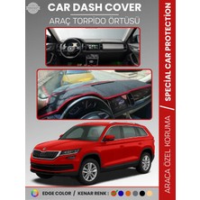 E-BİZ Skoda Kodıaq (2017-2022) Torpido Örtüsü Ön Göğüs Halı Torpido Koruma Birebir Uyum Kaymaz Uv Koruma