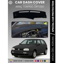 E-BİZ Volkswagen Golf 3 Mk3 (1991-1998) Torpido Örtüsü Panel Halısı Torpido Koruma Tam Uyum Uv Koruma