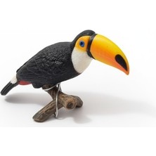Tufy Toys Tukan Kuşu Figür Oyuncak-Egzotik Kuş Model Oyuncak