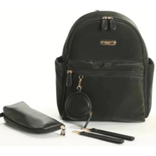 Senka Diamond Anne Bebek Bakım Sırt Çantası 7345 Siyah